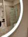 Remer Eclipse White Frame Round Frontlit LED Bathroom Mirror - SHINE MIRRORS AUSTRALIA