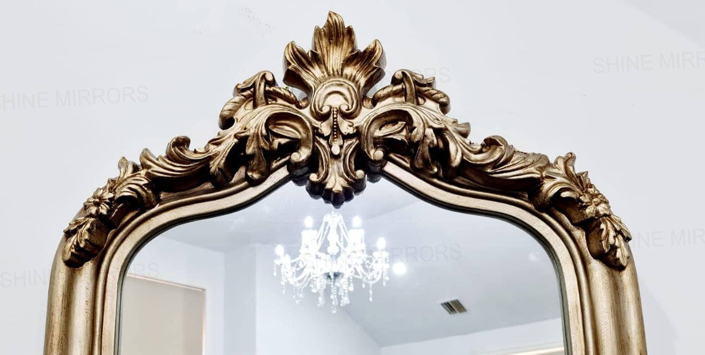 Rhett Antique Champagne Arch Wall Mirror — SHINE MIRRORS AUSTRALIA