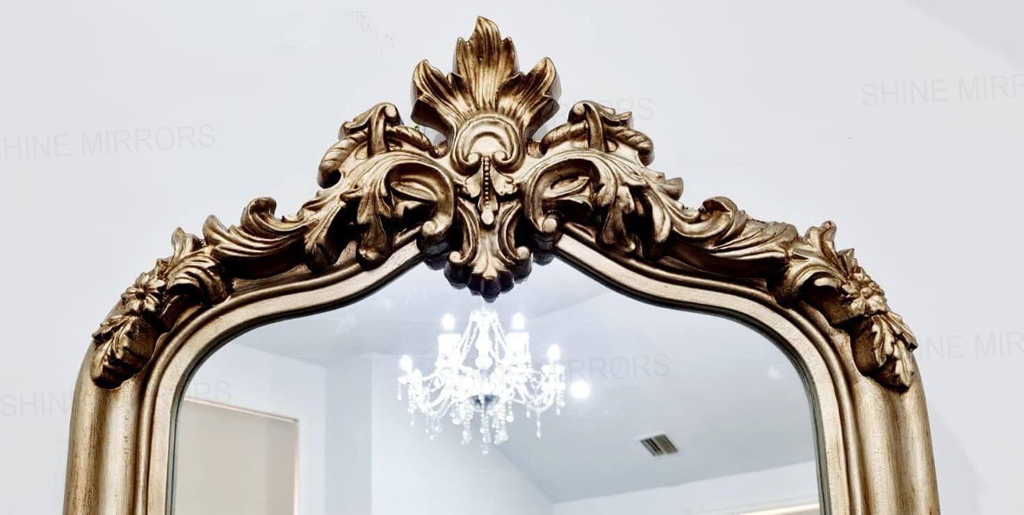 Rhett Antique Champagne Arch Wall Mirror — SHINE MIRRORS AUSTRALIA