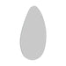 River Pebble Shape White Wall Mirror
