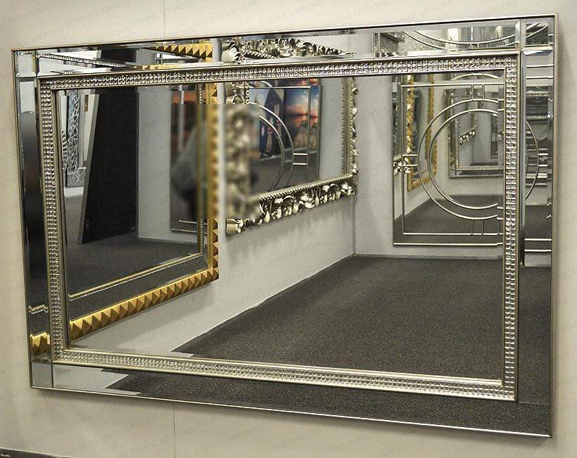 Shereen Silver Large Wall Mirror - SHINE MIRRORS AUSTRALIA