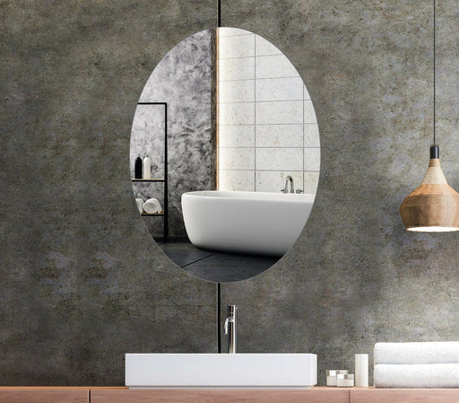 Sierra Oval Polished Bathroom Mirror - SHINE MIRRORS AUSTRALIA