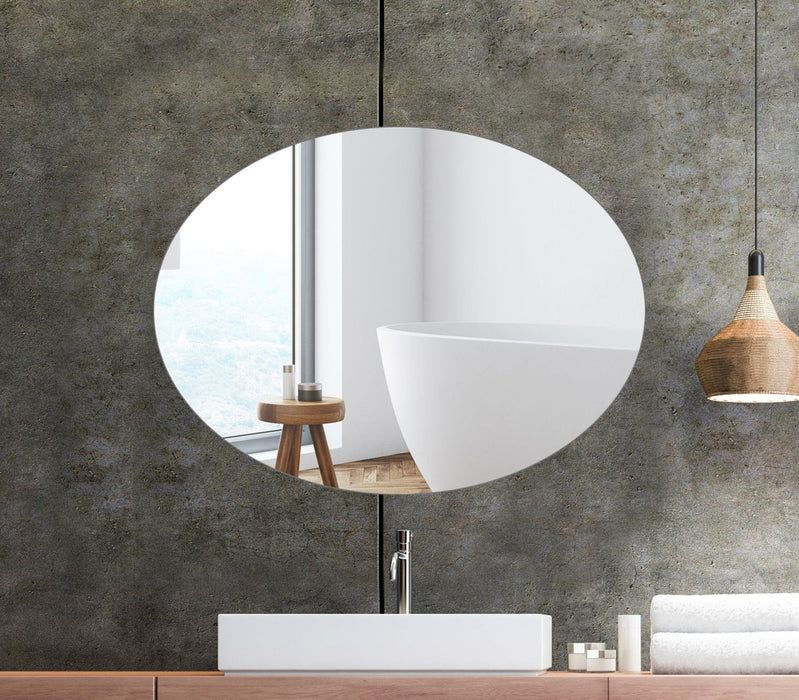 Sierra Oval Polished Bathroom Mirror - SHINE MIRRORS AUSTRALIA