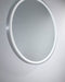 Sphere Brushed Nickel Round Backlit LED Bathroom Mirror - SHINE MIRRORS AUSTRALIA
