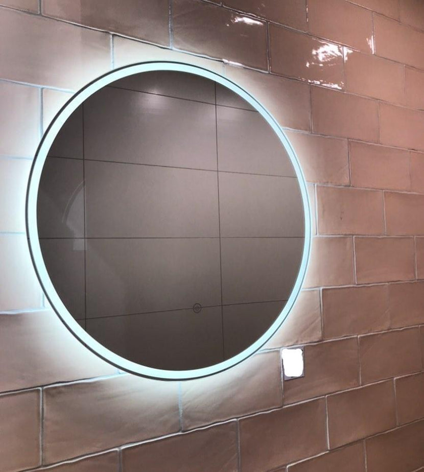Sphere Frameless Round Frontlit LED Bathroom Mirror — SHINE MIRRORS