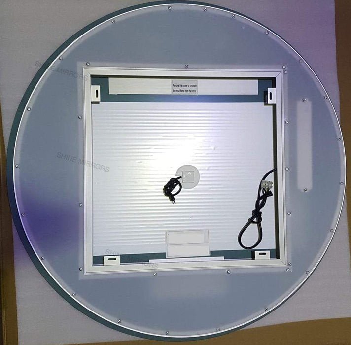 Twilight Round Bathroom Mirror With LED Light Backing Backlit - SHINE MIRRORS AUSTRALIA