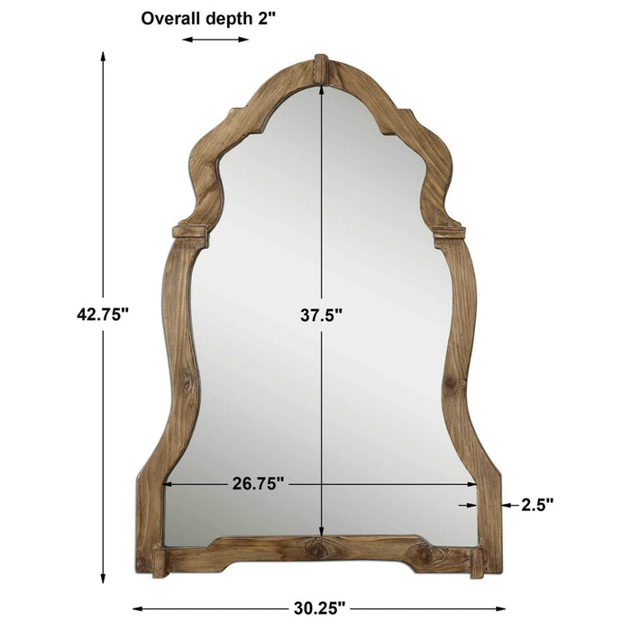 Uttermost Agustin Arched Large Wall Mirror - SHINE MIRRORS AUSTRALIA