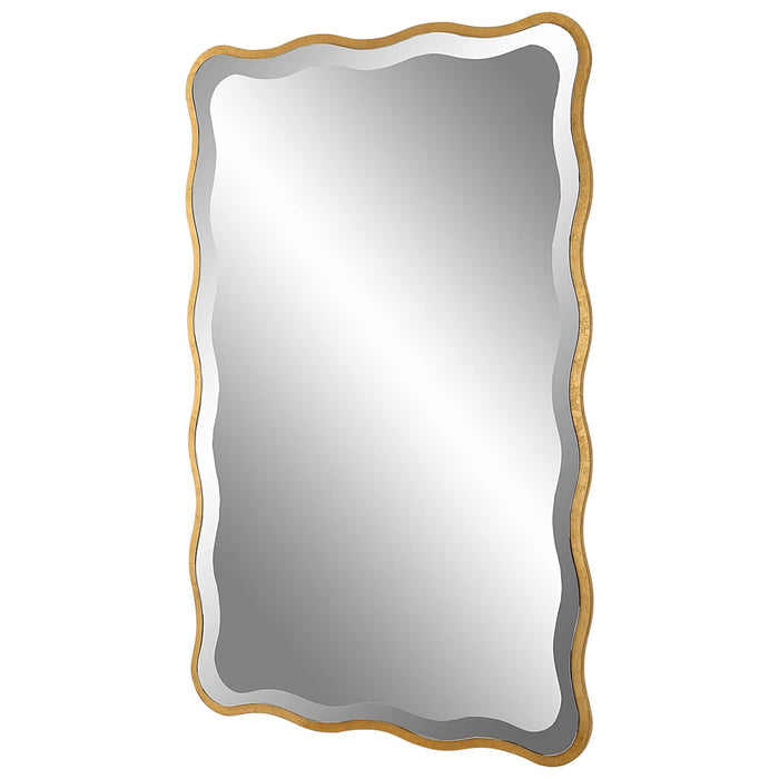 Uttermost Aneta Rectangle Gold Wall Mirror - SHINE MIRRORS AUSTRALIA