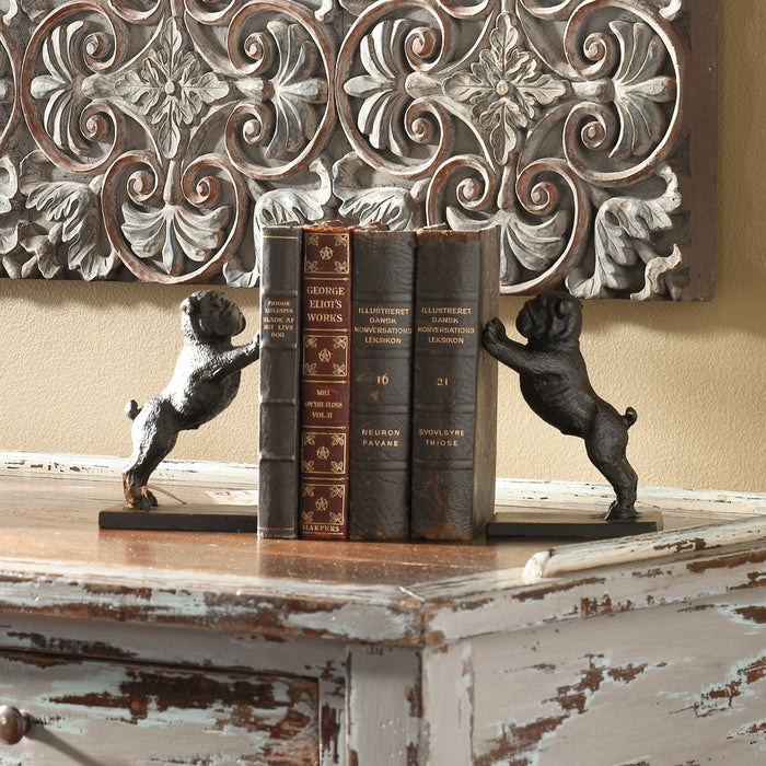 Uttermost Bulldogs Cast Iron Bookends Set of 2