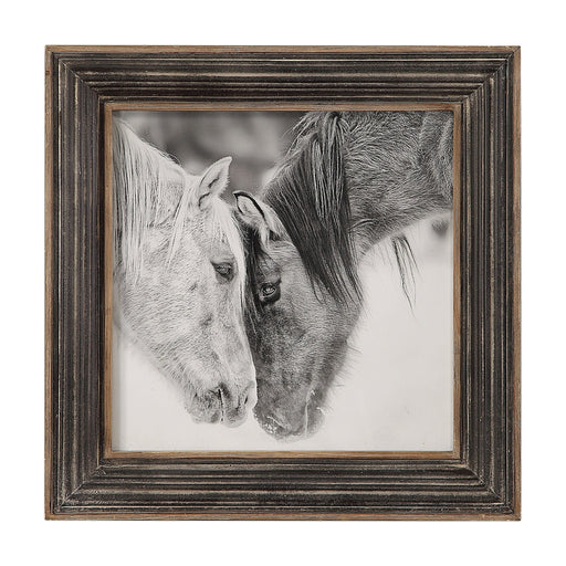 Uttermost Custom Black And White Horses Print - SHINE MIRRORS AUSTRALIA