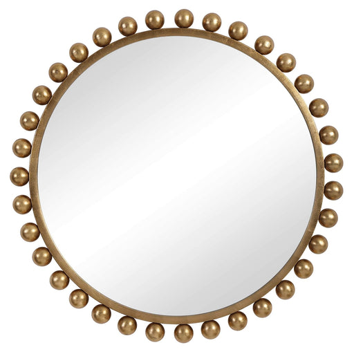 Uttermost Cyra Gold Round Wall Mirror - SHINE MIRRORS AUSTRALIA