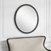 Uttermost Dandridge Black Round Wall Mirror - SHINE MIRRORS AUSTRALIA