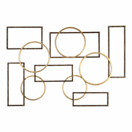 Uttermost Elias Bronze And Gold Wall Art - SHINE MIRRORS AUSTRALIA