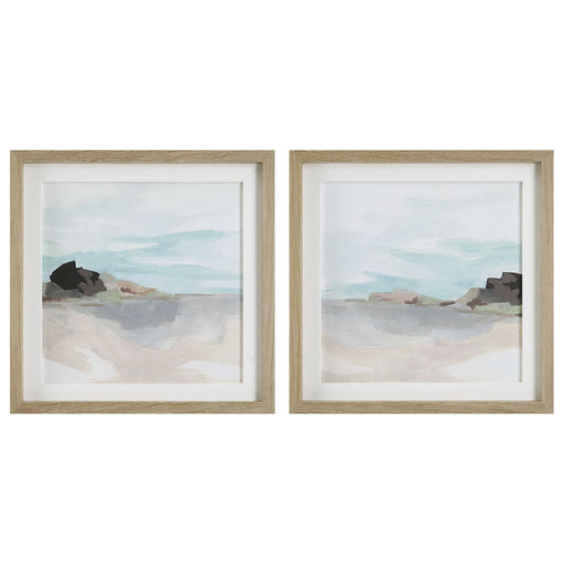 Uttermost Glacial Coast Framed prints Set of 2
