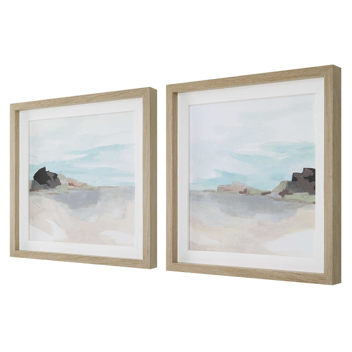 Uttermost Glacial Coast Framed prints Set of 2