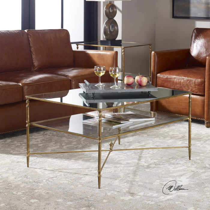 Uttermost Henzler Mirrored Coffee Table