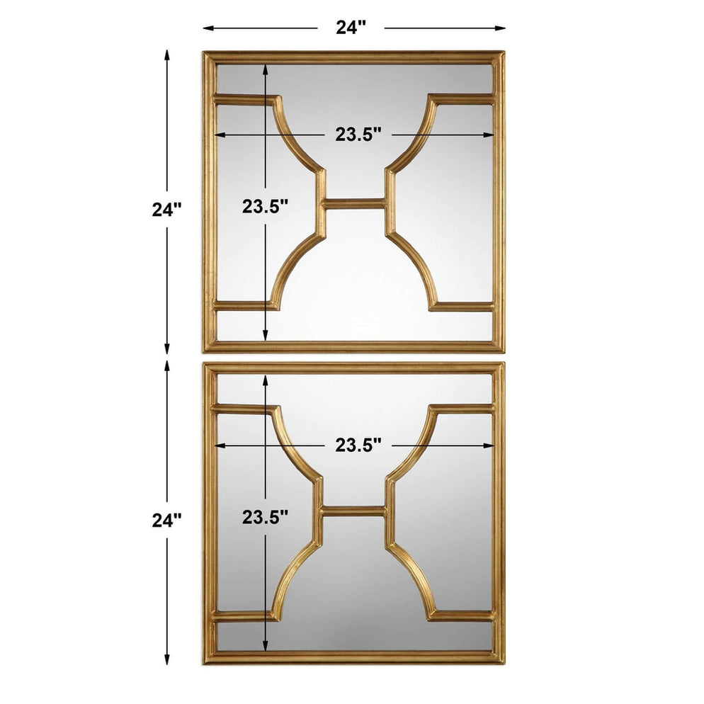 Uttermost Misa Squares Wall Mirror - Set of 2 — SHINE MIRRORS AUSTRALIA