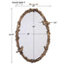 Uttermost Paza Oval Wall Mirror UM - 13575P - SHINE MIRRORS AUSTRALIA