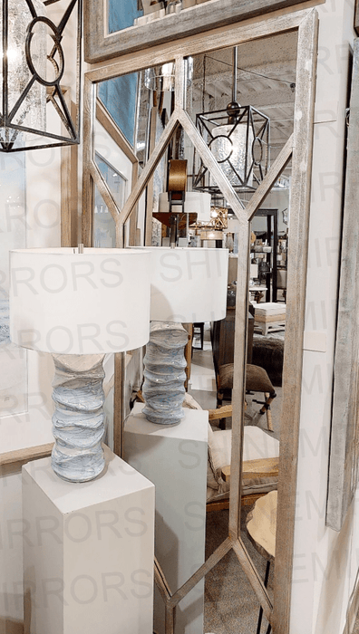 Uttermost Sarconi Silver Large Wall Mirror - SHINE MIRRORS AUSTRALIA