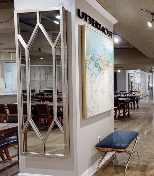 Uttermost Sarconi Silver Large Wall Mirror - SHINE MIRRORS AUSTRALIA