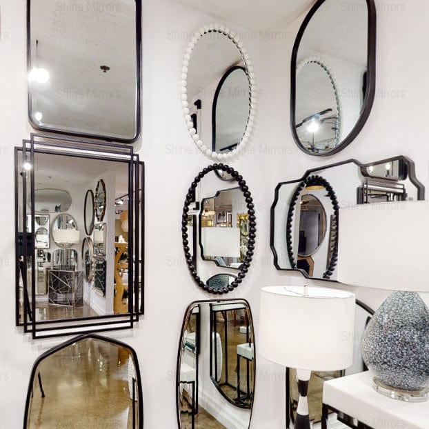 Uttermost Serna Oval White Wall Mirror