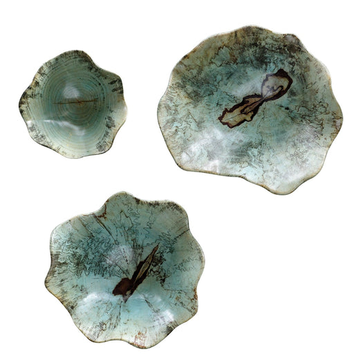 Uttermost Teo Wood Wall Art Set of 3 - SHINE MIRRORS AUSTRALIA