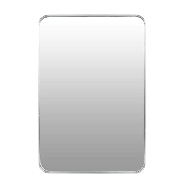 Viola Brushed Silver Wall Mirror - SHINE MIRRORS AUSTRALIA