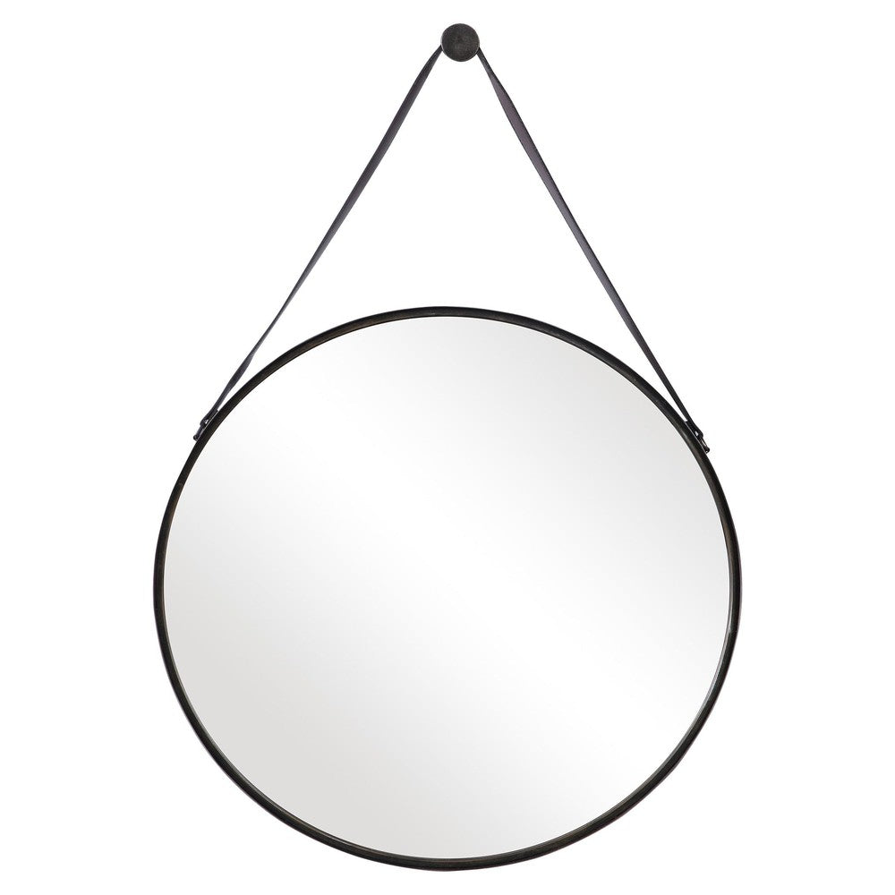 Ansel Round Antiqued Bronze Mirror — SHINE MIRRORS AUSTRALIA