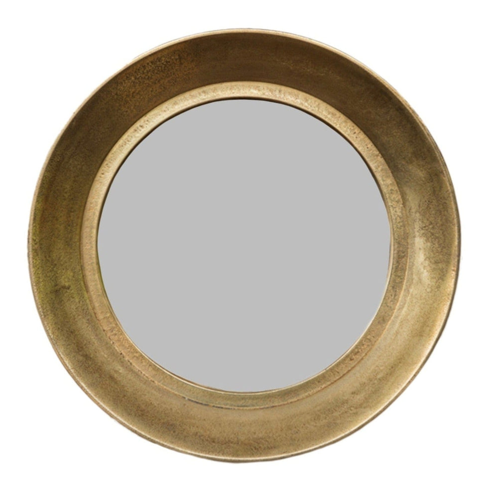 Xandra Round Antique Brass Wall Mirror — SHINE MIRRORS AUSTRALIA