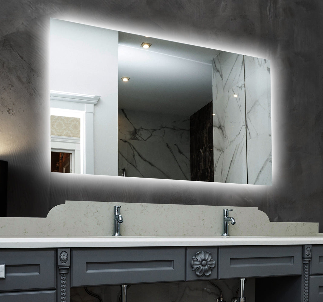 Felicity Rectangle LED Backlit Bathroom Mirror — SHINE MIRRORS AUSTRALIA