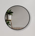 Yvonne Black Round Wall Mirror 120cm