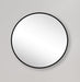 Yvonne Black Round Wall Mirror 120cm