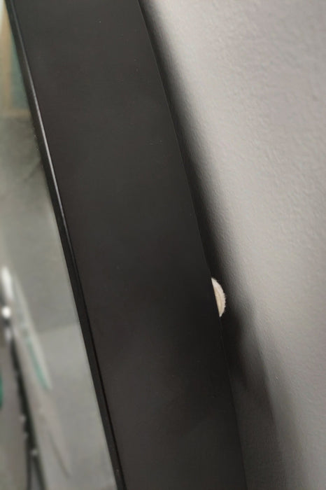 Yvonne Black Round Wall Mirror 120cm