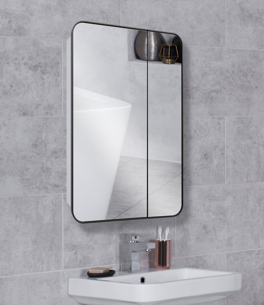 Zania Rectangle Black Mirror — SHINE MIRRORS AUSTRALIA