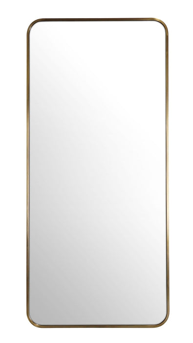 Zoe Brass Rectangle Mirror Large: 120cm x 2.5cm x 56cm - SHINE MIRRORS AUSTRALIA