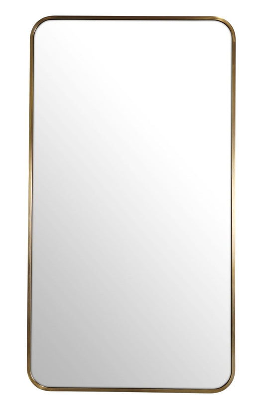 Zoe Brass Rectangle Mirror Medium: 100cm x 2.5cm x 56cm - SHINE MIRRORS AUSTRALIA